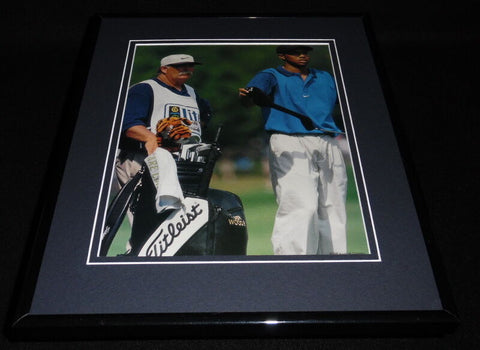 Tiger Woods & Fluff 1996 Framed 11x14 Photo Display 