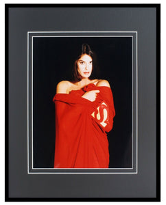 Teri Hatcher Wrapped in Superman Cape Framed 16x20 Photo Display Lois + Clark