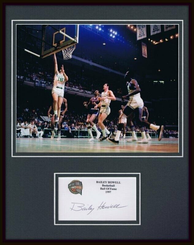 Bailey Howell Signed Framed 11x14 Photo Display Celtics