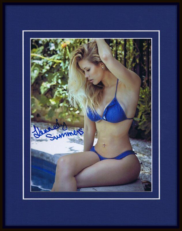 Kennedy Summers Signed Framed 11x14 Bikini Swimsuit Photo Display AW 