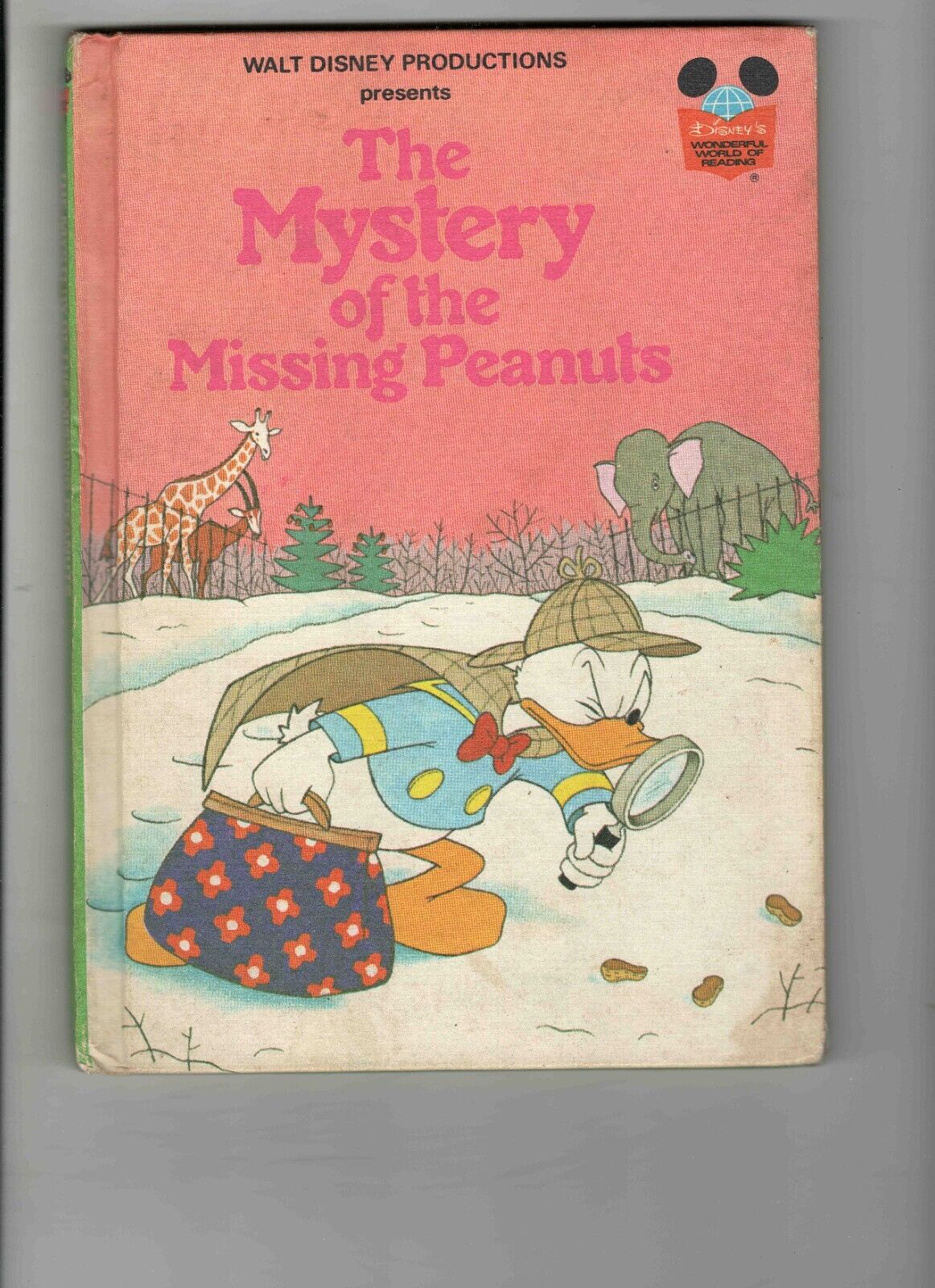 1975 Mystery of the Missing Peanuts Disney Hardcover Book Donald Duck