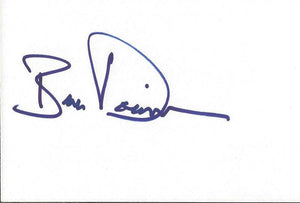 Bruce Davison Signed 4x6 Index Card X Men Seinfeld