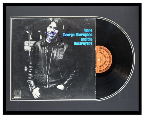 George Thorogood Signed Framed 16x20 Vintage 1979 Vinyl Record Album Display AW