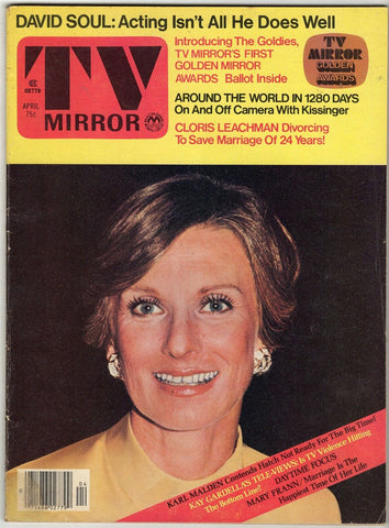 VINTAGE Apr 1977 TV Mirror Magazine Cloris Leachman David Soul