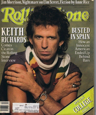 VINTAGE Oct 6 1988 Rolling Stone Magazine #536 Keith Richards Jim Morrison