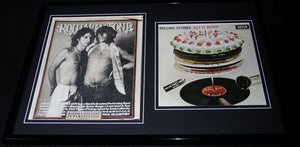 Rolling Stones Framed 12x18 Rolling Stone & Let it Bleed Cover Display 