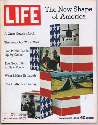 ORIGINAL Vintage Life Magazine January 8 1971 New Shape of America