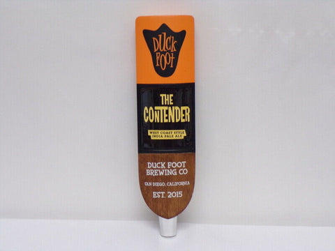 ORIGINAL Vintage Duck Foot Brewing The Contender IPA Beer Tap Handle 