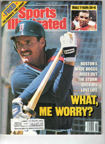 Mar 6 1989 Sports Illustrated Magazine Wade Boggs Red Sox