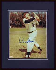 Bill Moose Skowron Signed Framed 11x14 Photo Display Yankees