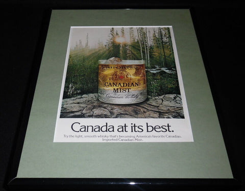 1975 Canadian Mist Whisky Framed 11x14 ORIGINAL Advertisement