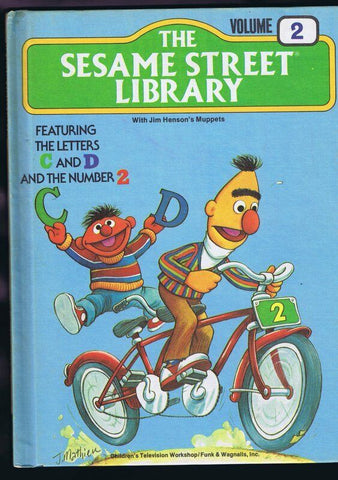 ORIGINAL Vintage 1978 Sesame Street Library Book #2 Bert Ernie Cover