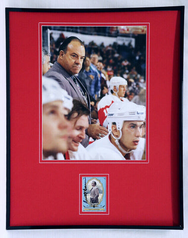 Scotty Bowman Signed Framed 16x20 Photo Display Red Wings