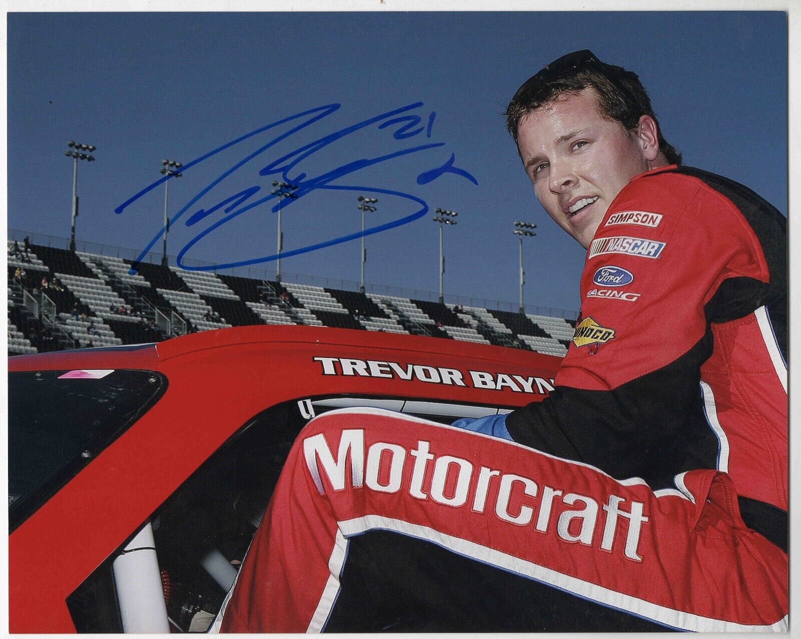 Trevor Bayne Signed 8x10 Photo