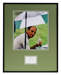 Roberto De Vicenzo Signed Framed 16x20 Photo Poster Display JSA 1968 Masters