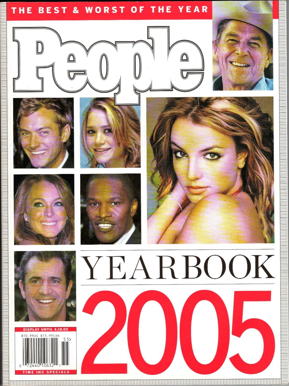 VINTAGE 2005 People Magazine Yearbook Britney Spears Mel Gibson Ronald Reagan