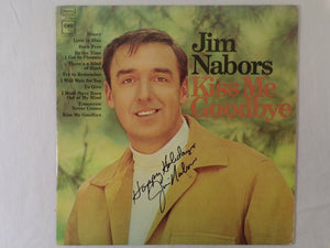 Jim Nabors Kiss Me Goodbye Signed Vinyl Record Album JSA 