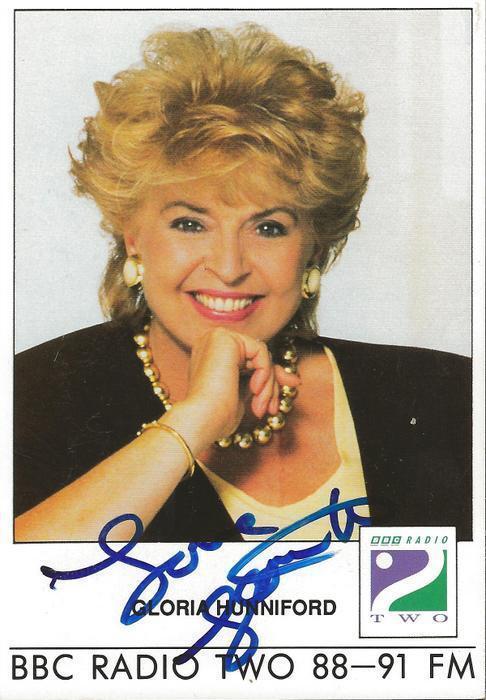 Gloria Hunniford Signed 4x6 Photo BBC Radio