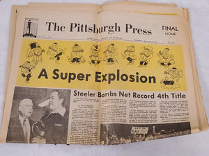 Jan 21 1980 Pittsburgh Press Newspaper Steelers 4th Super Bowl Win XIV