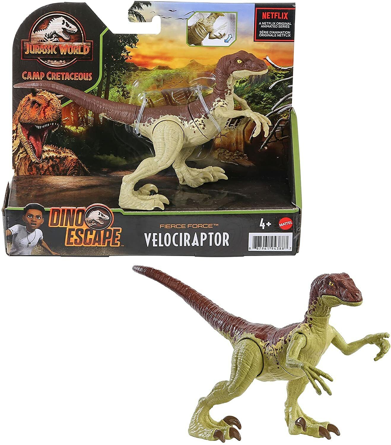 NEW SEALED 2021 Jurassic World Velociraptor Body Slashing Action Figure