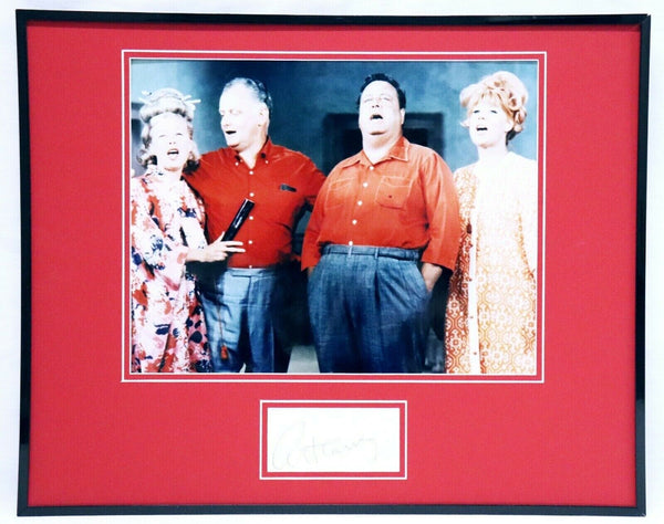 Art Carney Signed Framed 16x20 Photo Display JSA The Honeymooners w/ cast