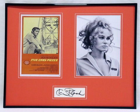 Karen Black Signed Framed 16x20 Photo Poster Set AW Five Easy Pieces