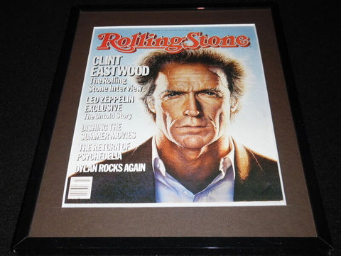 Clint Eastwood Framed July 4 1985 Rolling Stone Cover Display