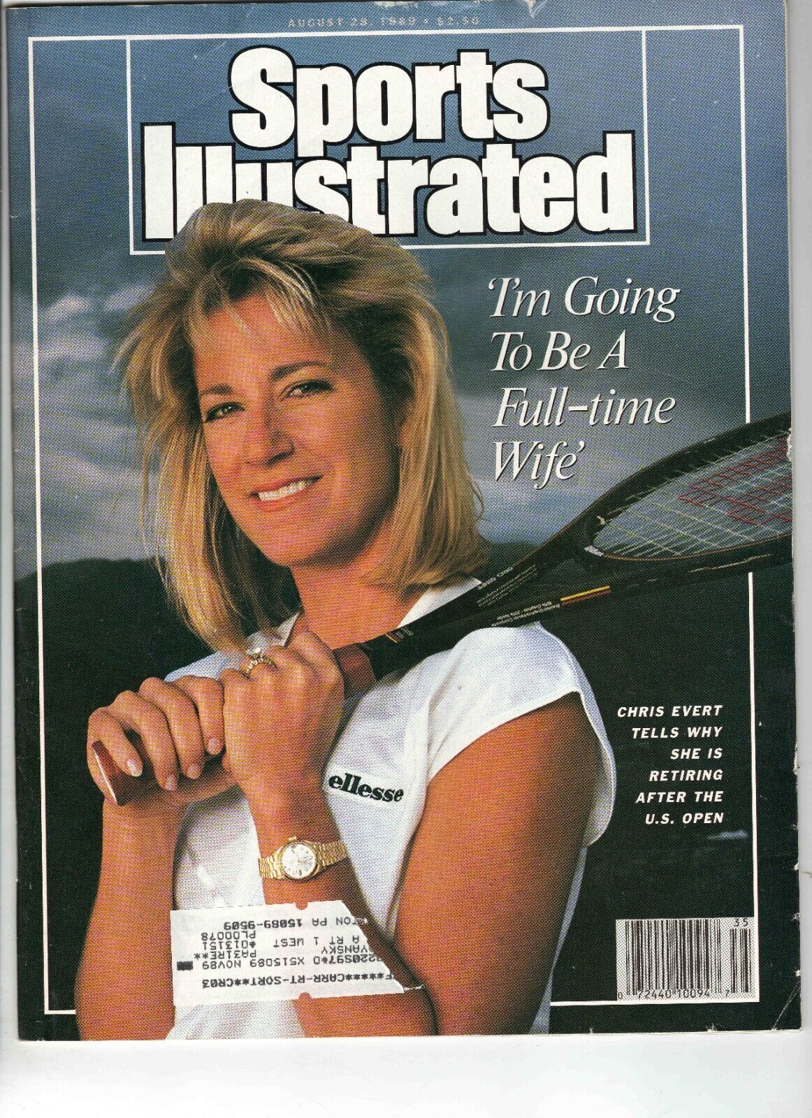 Aug 28 1989 Sports Illustrated Magazine Chris Evert