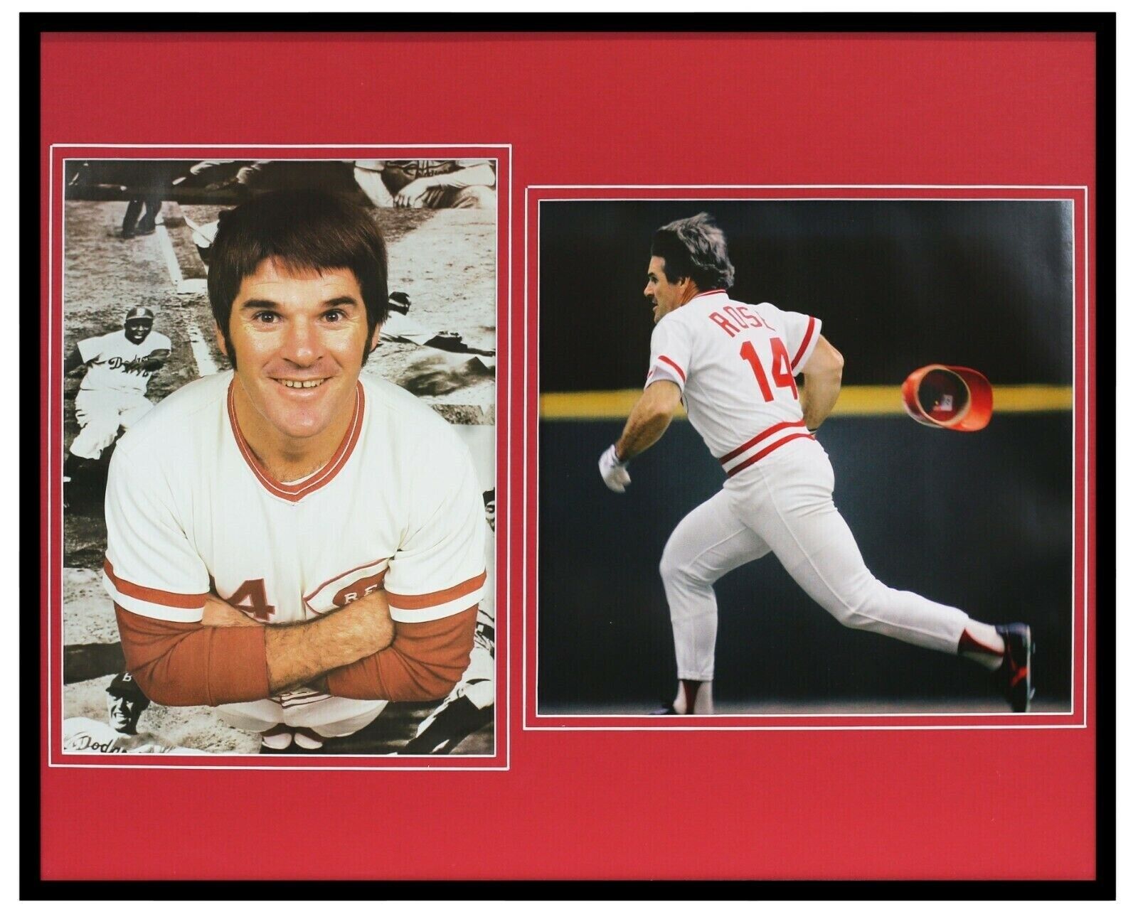 Pete Rose Framed 16x20 Photo Display Cincinnati Reds