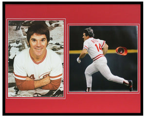 Pete Rose Framed 16x20 Photo Display Cincinnati Reds