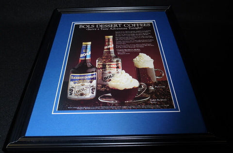 1987 Dewar's White Label Scotch Framed 11x14 ORIGINAL Vintage Advertisement