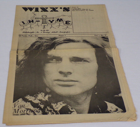 ORIGINAL Vintage 1969 Van Morrison WIXZ Pittsburgh In Tyme Magazine