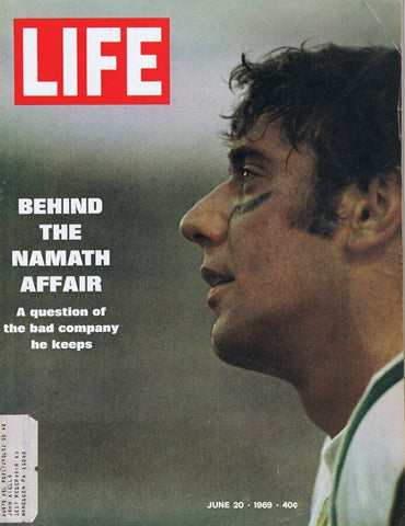 ORIGINAL Vintage Life Magazine June 20 1969 Joe Namath NY Jets