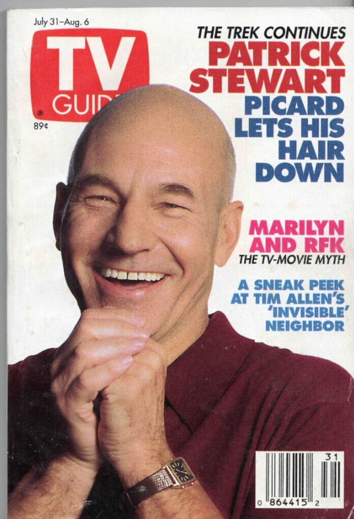 July 31 1993 TV Guide Magazine Patrick Stewart Star Trek