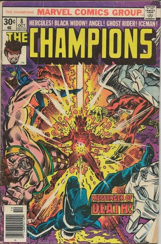 Champions #8 ORIGINAL Vintage 1976 Marvel Comics