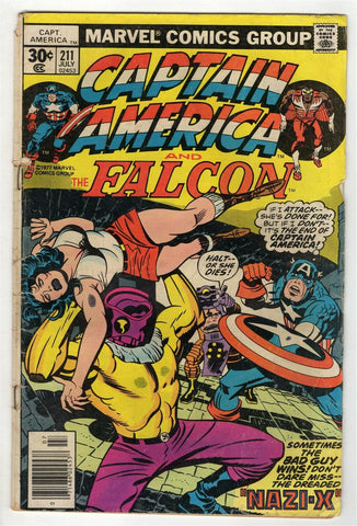 Captain America #211 ORIGINAL Vintage 1977 Marvel Comics 