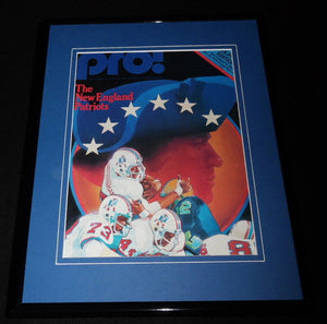 1979 Miami Dolphins vs New England Patriots Framed 11x14 ORIGINAL Program Cover