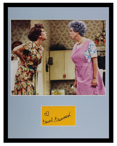 Carol Burnett Signed Framed 11x14 Photo Display w/ Vicki Lawrence Mama's Family