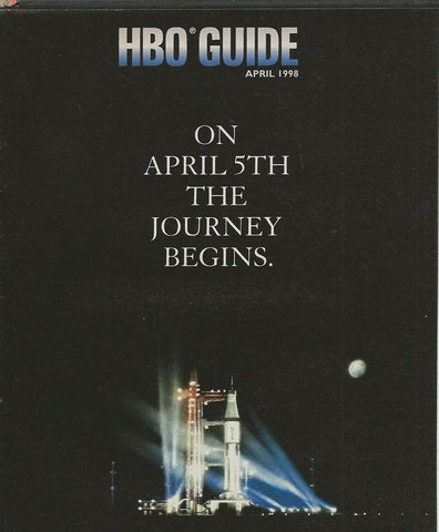 ORIGINAL Vintage Apr 1998 HBO Guide Magazine From the Earth to the Moon Face/Off