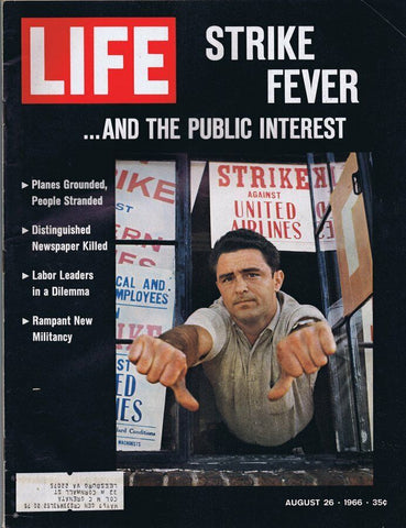 ORIGINAL Vintage Life Magazine August 26 1967 Strike Fever