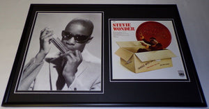 Stevie Wonder Framed 12x18 Photo & Signed Sealed Delivered Set