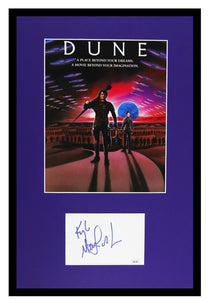 Kyle MacLachlan Signed Framed 12x18 Dune Poster Display JSA