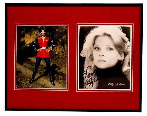 Cathy Lee Crosby Signed Framed 16x20 Photo Set Wonder Woman