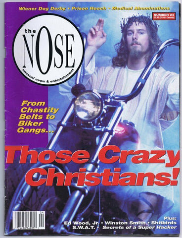 ORIGINAL Vintage 1994 The Nose Unusual News Magazine #24