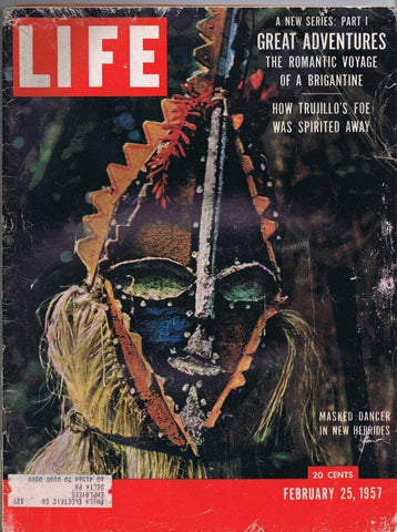 ORIGINAL Vintage Life Magazine February 25 1957 Masked Dancer