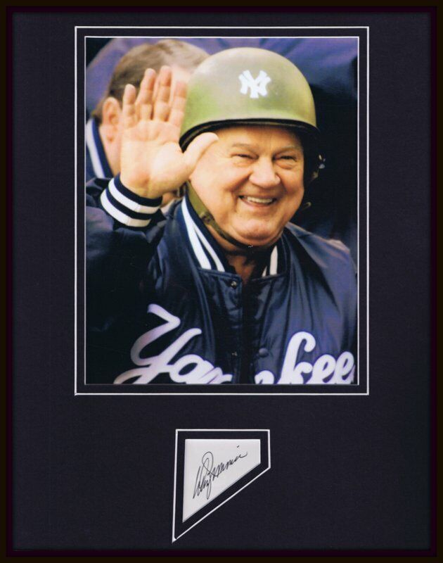 Don Zimmer Signed Framed 11x14 Photo Display JSA Yankees 