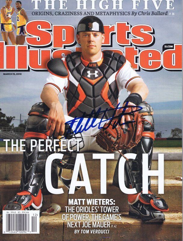 Matt Wieters Signed Full 2010 Sports Illustrated Magazine Orioles