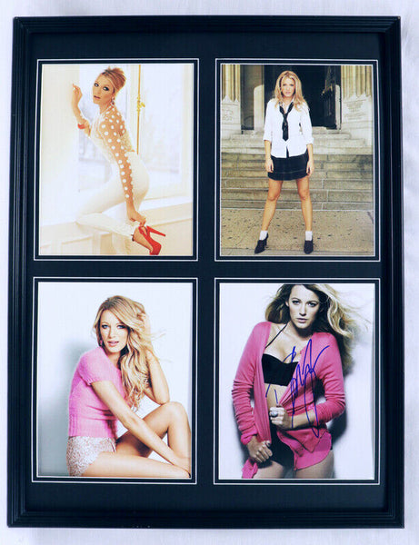 Blake Lively Signed Framed 18x24 Photo Set Gossip Girl 