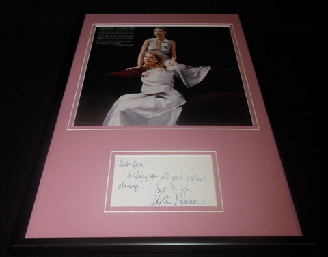 Blythe Danner Signed Framed 12x18 Note & Photo Display w/ Gwyneth Paltrow