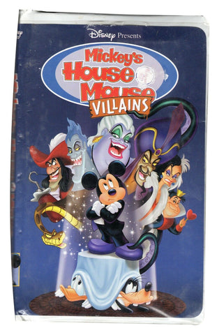 Disney Mickey House of Mouse Villains VINTAGE VHS Cassette in Clamshell Case